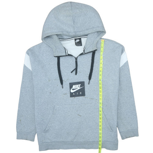 Mens UK Size XL Nike Grey 1/2 Zip Hoodie