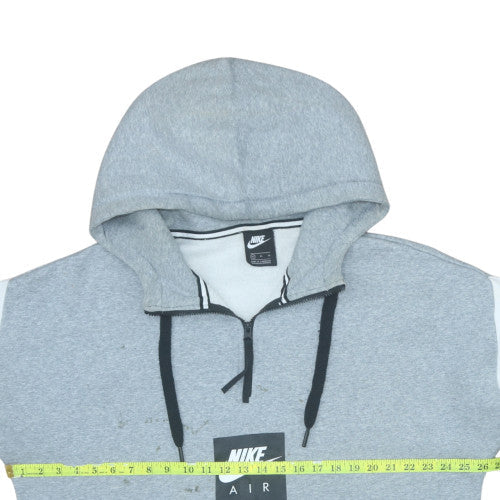 Mens UK Size XL Nike Grey 1/2 Zip Hoodie