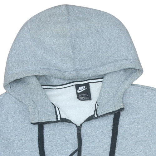 Mens UK Size XL Nike Grey 1/2 Zip Hoodie