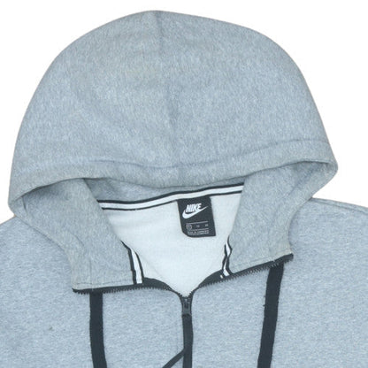 Mens UK Size XL Nike Grey 1/2 Zip Hoodie