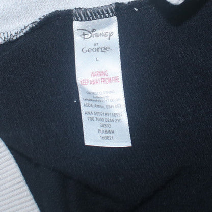 Womens UK Size L Disney at George Black Pullover Hoodie