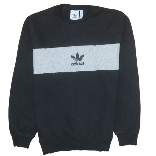 Mens UK Size S adidas Black Pullover Sweatshirt