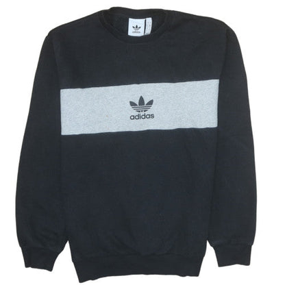 Mens UK Size S adidas Black Pullover Sweatshirt