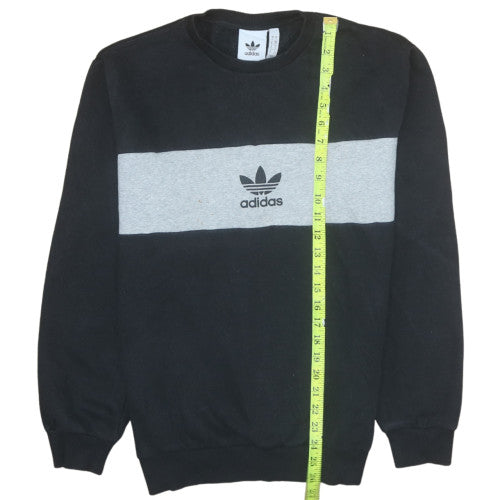 Mens UK Size S adidas Black Pullover Sweatshirt