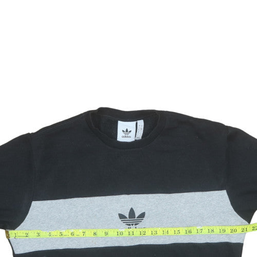 Mens UK Size S adidas Black Pullover Sweatshirt