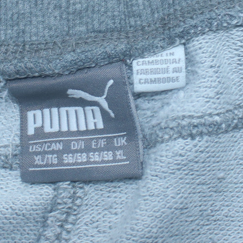 Mens UK Size XL PUMA Regular Fit Jogger Grey Trousers