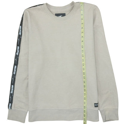 Mens UK Size M Hollister Beige Pullover Sweatshirt