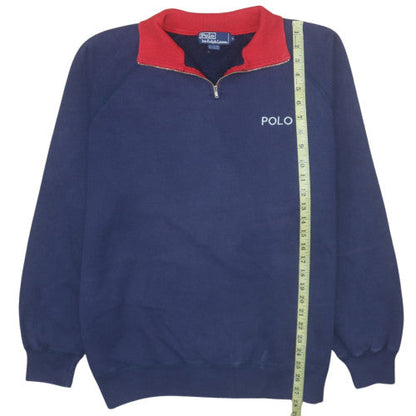 Mens UK Size L Polo by Ralph Lauren Blue Pullover Sweatshirt