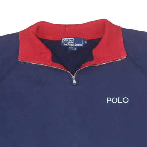 Mens UK Size L Polo by Ralph Lauren Blue Pullover Sweatshirt