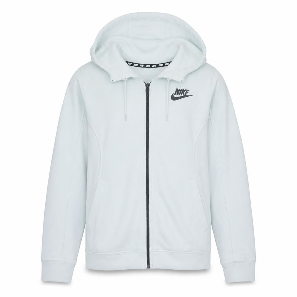 Mens UK Size M Nike White Full Zip Hoodie