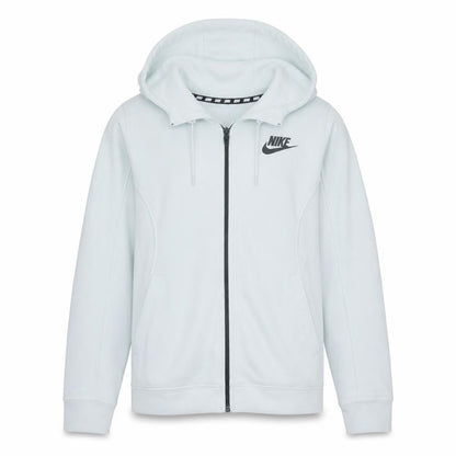 Mens UK Size M Nike White Full Zip Hoodie