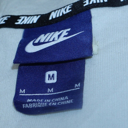 Mens UK Size M Nike White Full Zip Hoodie
