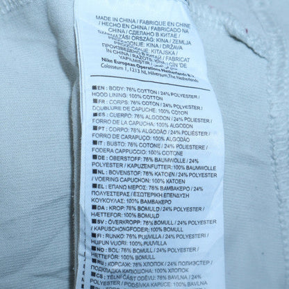 Mens UK Size M Nike White Full Zip Hoodie