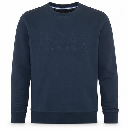 Mens UK Size XL HUGO BOSS Blue Pullover Sweatshirt