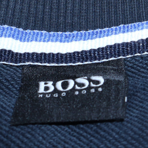 Mens UK Size XL HUGO BOSS Blue Pullover Sweatshirt