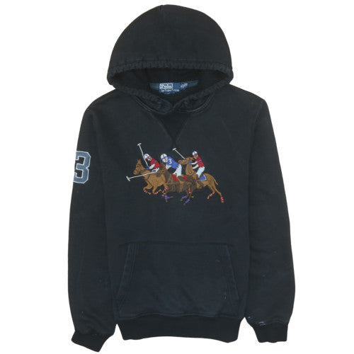 Mens UK Size M Polo by Ralph Lauren Black Pullover Hoodie
