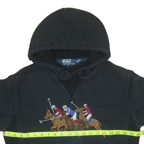 Mens UK Size M Polo by Ralph Lauren Black Pullover Hoodie