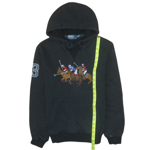 Mens UK Size M Polo by Ralph Lauren Black Pullover Hoodie