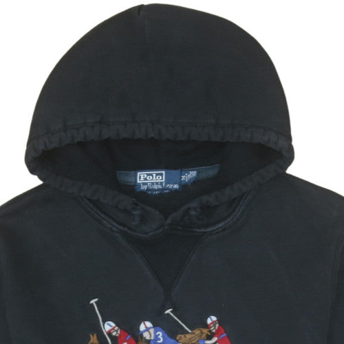 Mens UK Size M Polo by Ralph Lauren Black Pullover Hoodie