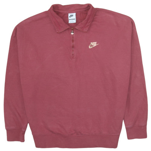 Womens UK Size M Nike Red Pullover Sweatshirt