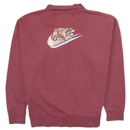 Womens UK Size M Nike Red Pullover Sweatshirt