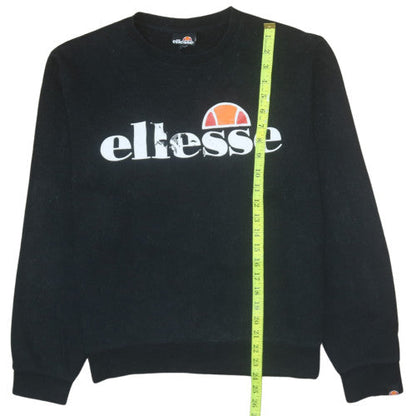 Womens UK Size 14 ellesse Black Pullover Sweatshirt