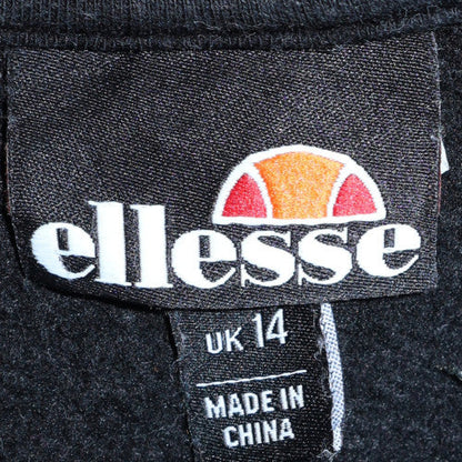 Womens UK Size 14 ellesse Black Pullover Sweatshirt