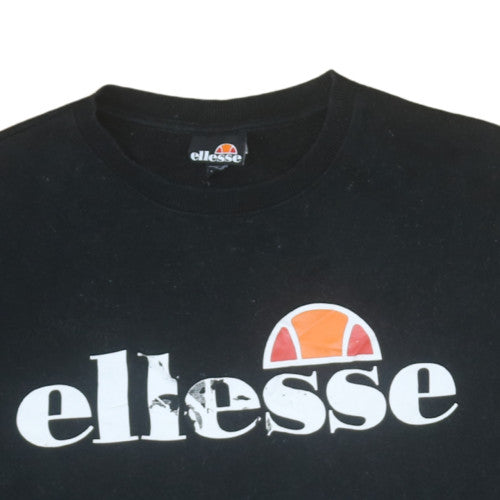 Womens UK Size 14 ellesse Black Pullover Sweatshirt