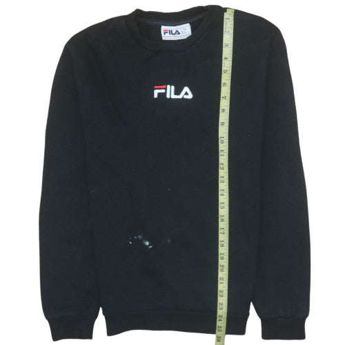 Womens UK Size S FILA Black Pullover Sweatshirt