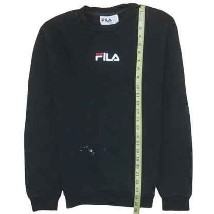 Womens UK Size S FILA Black Pullover Sweatshirt
