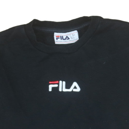 Womens UK Size S FILA Black Pullover Sweatshirt