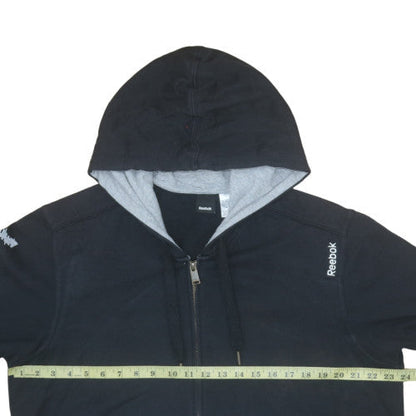 Mens UK Size XL Reebok Black Full Zip Hoodie