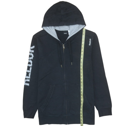 Mens UK Size XL Reebok Black Full Zip Hoodie