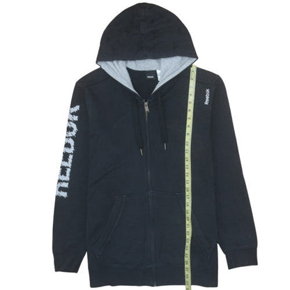 Mens UK Size XL Reebok Black Full Zip Hoodie