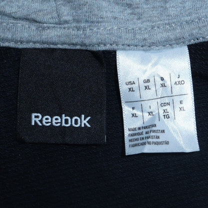 Mens UK Size XL Reebok Black Full Zip Hoodie