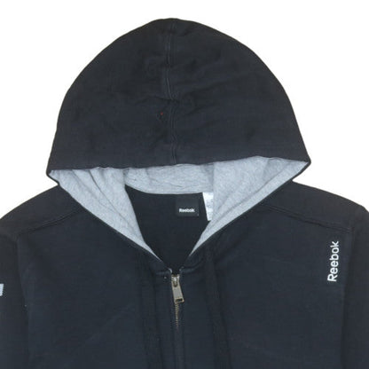 Mens UK Size XL Reebok Black Full Zip Hoodie