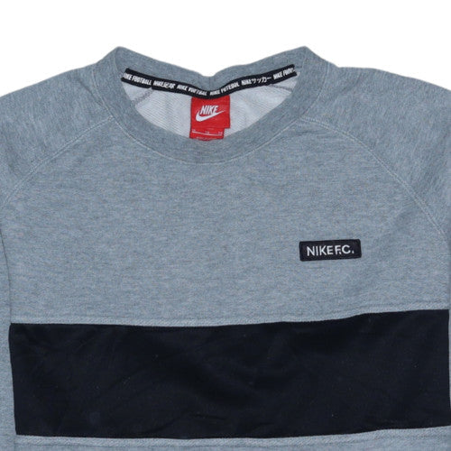 Mens UK Size XL Nike Grey Pullover Sweatshirt