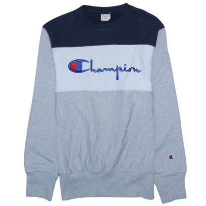 Mens UK Size L Champion Grey Pullover Sweatshirt