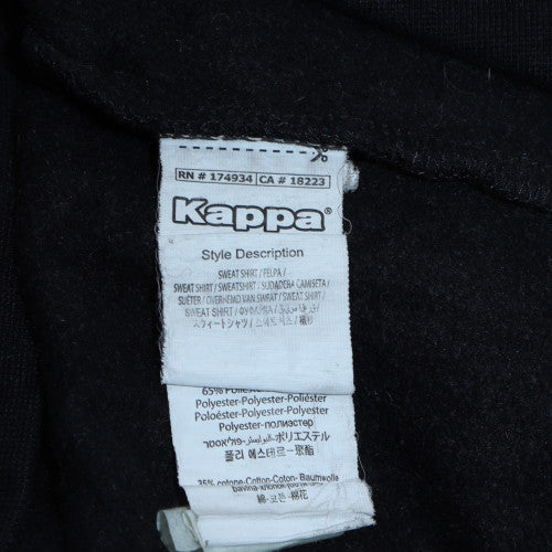Mens UK Size M Kappa Black Pullover Hoodie