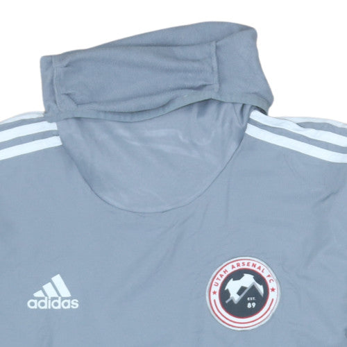 Mens UK Size L adidas Grey Pullover Sweatshirt