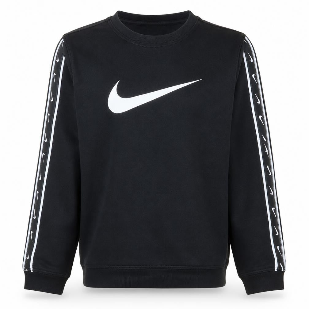 Nike Boys Black XL Pullover Sweatshirt with Logo Detail