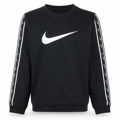 Nike Boys Black XL Pullover Sweatshirt with Logo Detail
