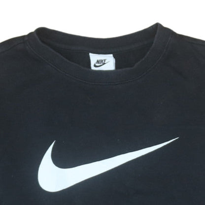 Nike Boys Black XL Pullover Sweatshirt with Logo Detail