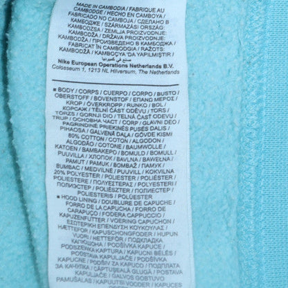Mens UK Size M Nike Blue Pullover Hoodie
