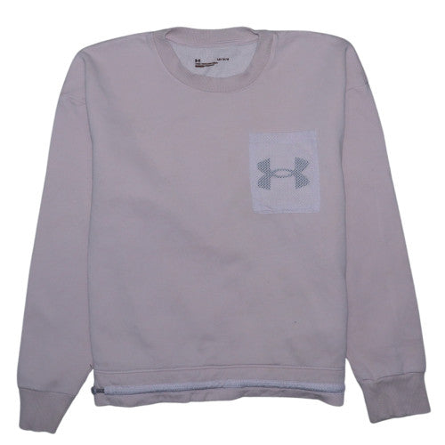 Womens UK Size L Under armour Beige Pullover Sweatshirt