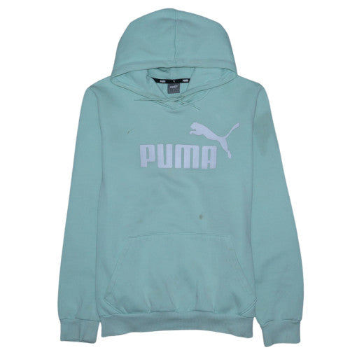 Womens UK Size XL PUMA Blue Pullover Hoodie
