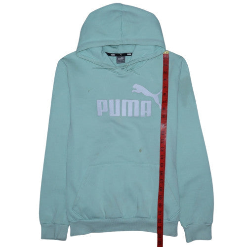 Womens UK Size XL PUMA Blue Pullover Hoodie