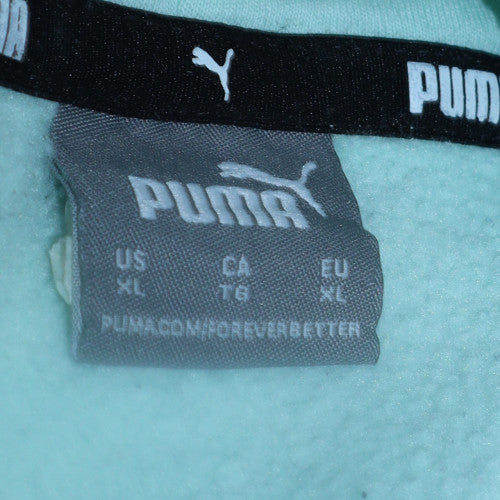 Womens UK Size XL PUMA Blue Pullover Hoodie