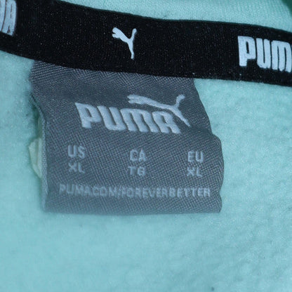 Womens UK Size XL PUMA Blue Pullover Hoodie