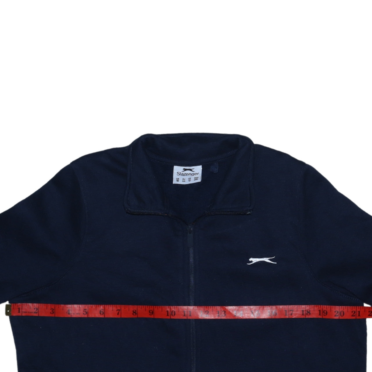 Womens UK Size 16 Slazenger Blue Full Zip Sweatshirt